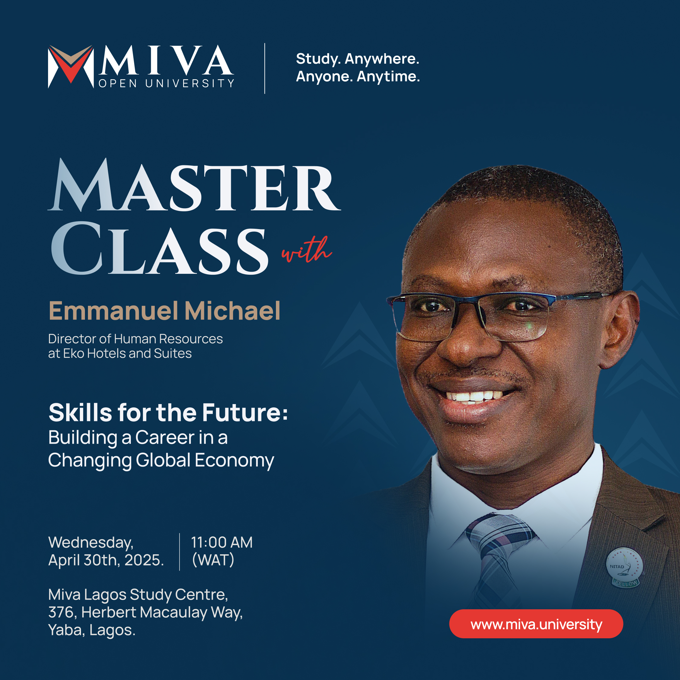 Masterclass with Emmanuel Michael on Skills for the Future