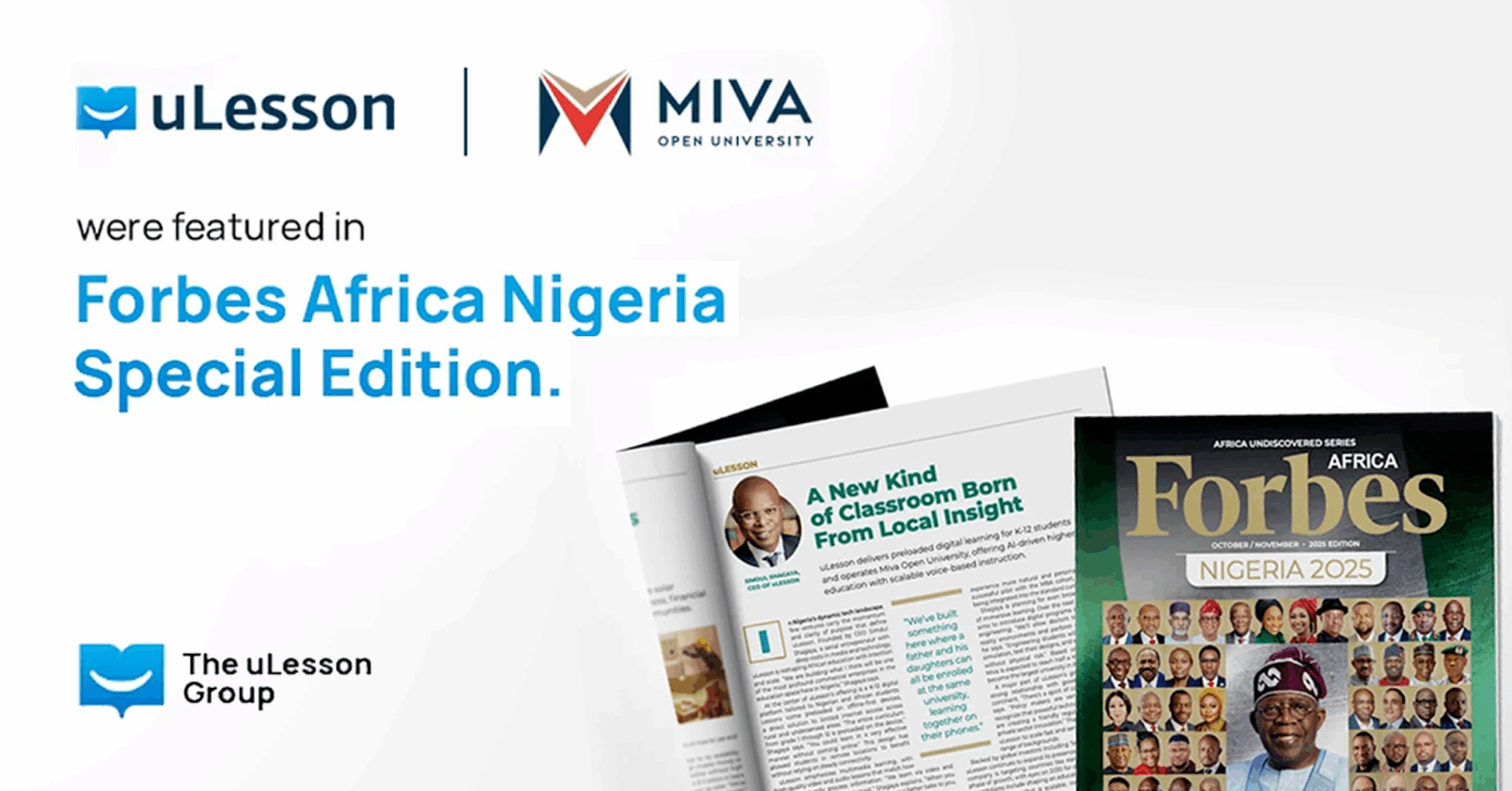 uLesson Group Featured in Forbes: Shaping the Future of Learning in Africa