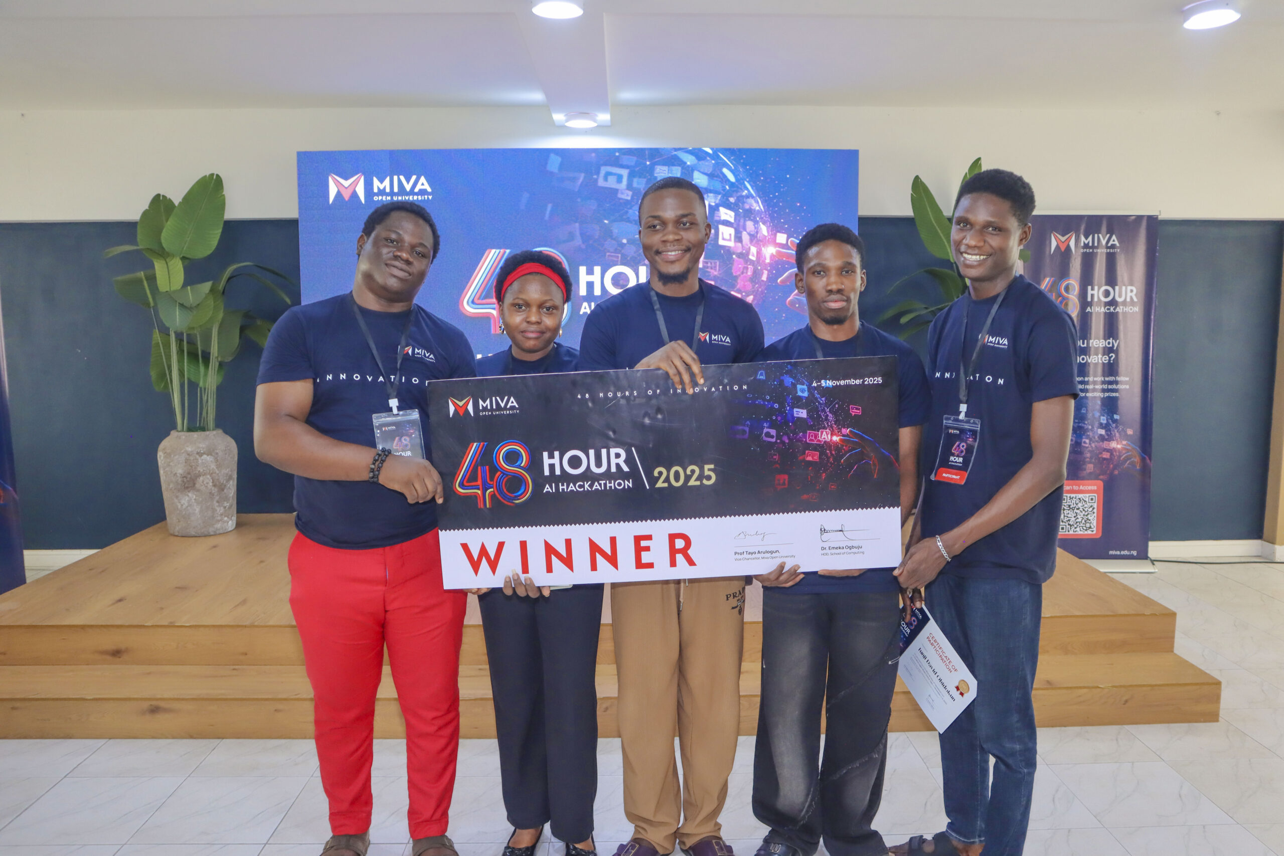 Team Epsilon, Winners of Miva's First AI Hackathon
