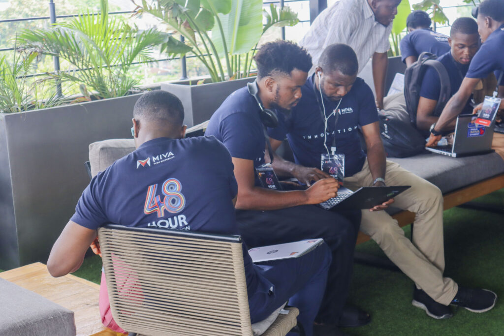 Participating students at the maiden AI hackathon in Lagos