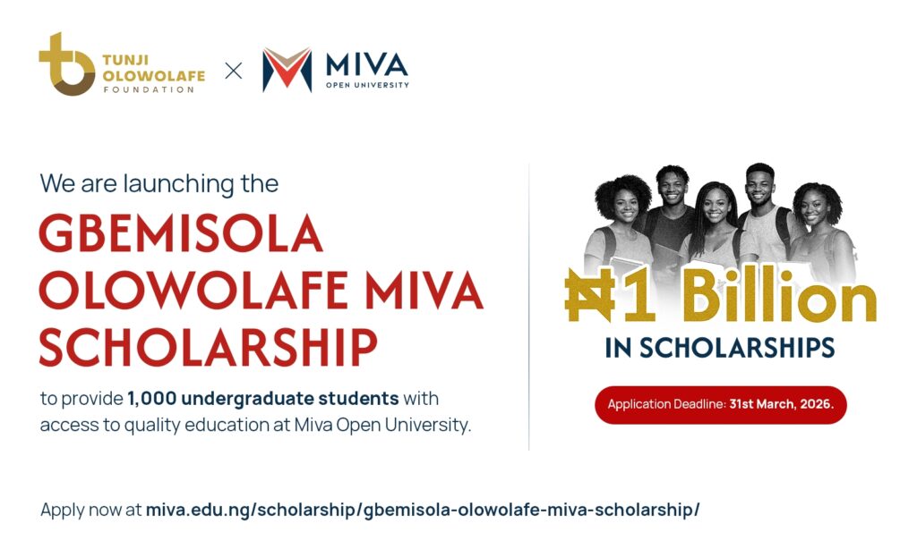 The Gbemisola Olowolafe Miva Scholarship_the Tunji Olowolafe Foundation