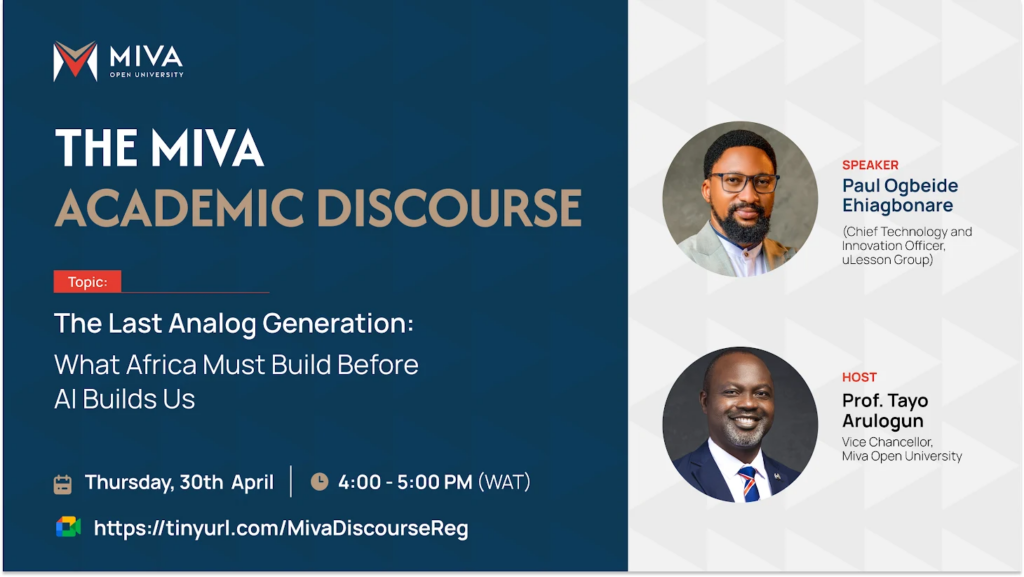 The Miva Academic Discourse: April Edition with Paul Ehiagbonare