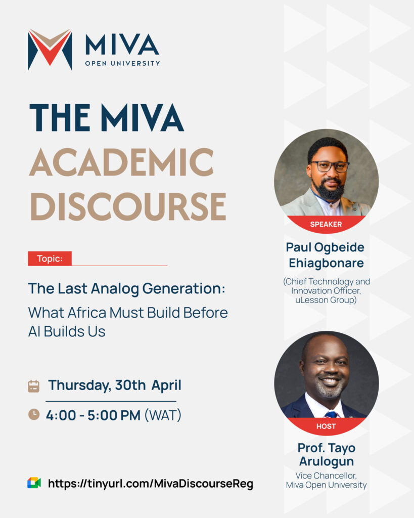 The Miva Academic Discourse: April Edition with Paul Ehiagbonare