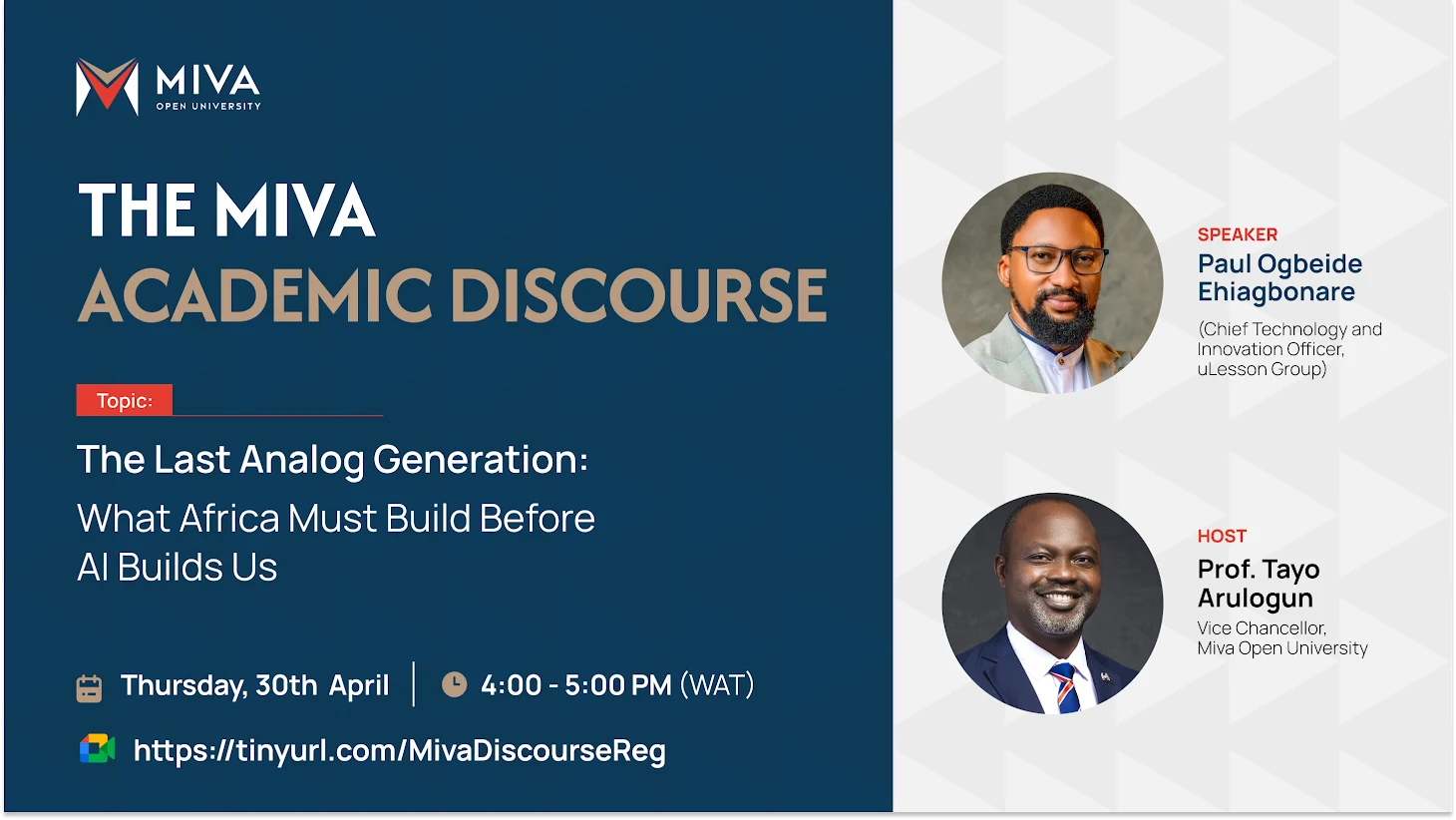 The Miva Academic Discourse: April Edition with Paul Ehiagbonare