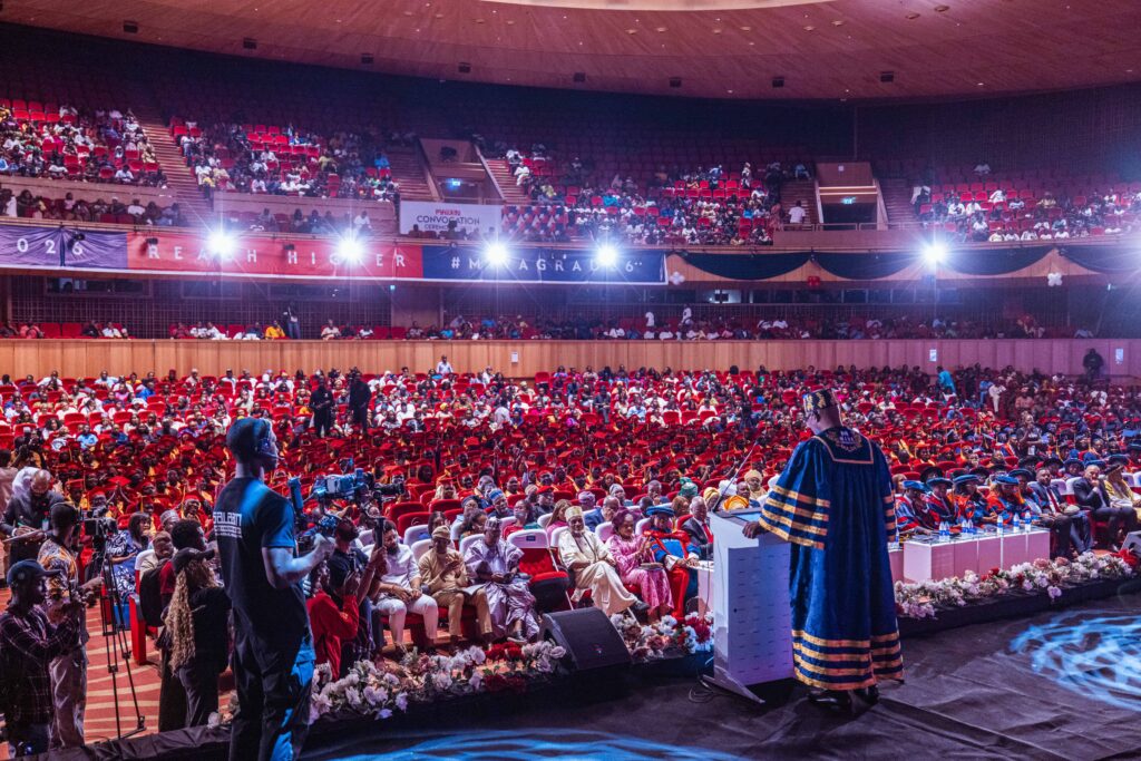 Sim Shagaya, the Chancellor, during his address.
