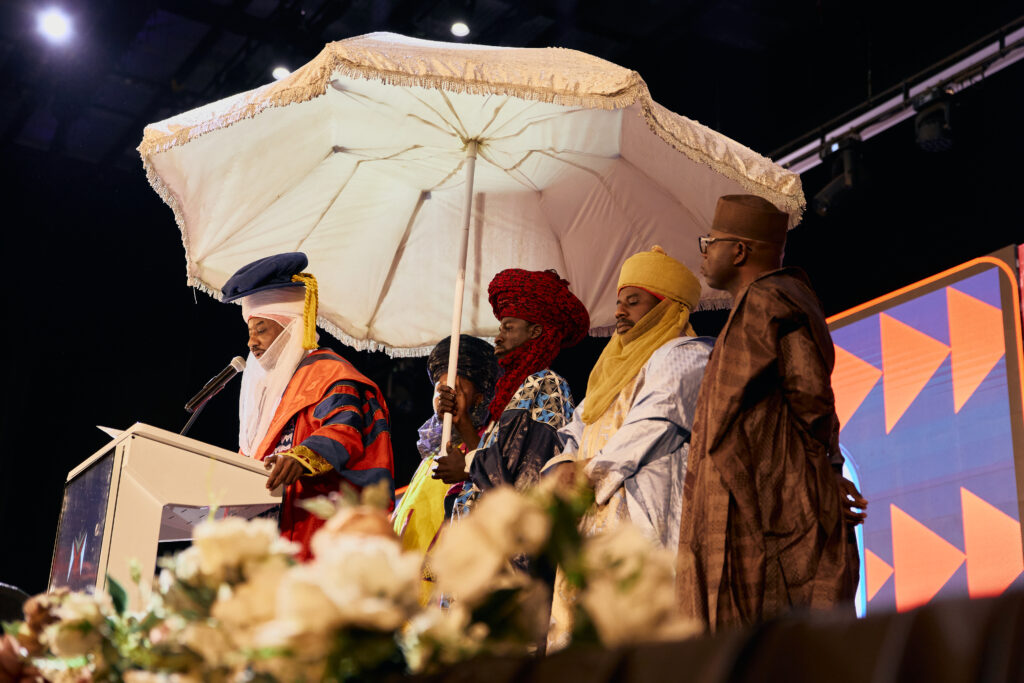 His Highness Khalifa Muhammad Sanusi II, PhD, CON, Sarkin Kano, during his commencement address at Miva's maiden convocation in Lagos.