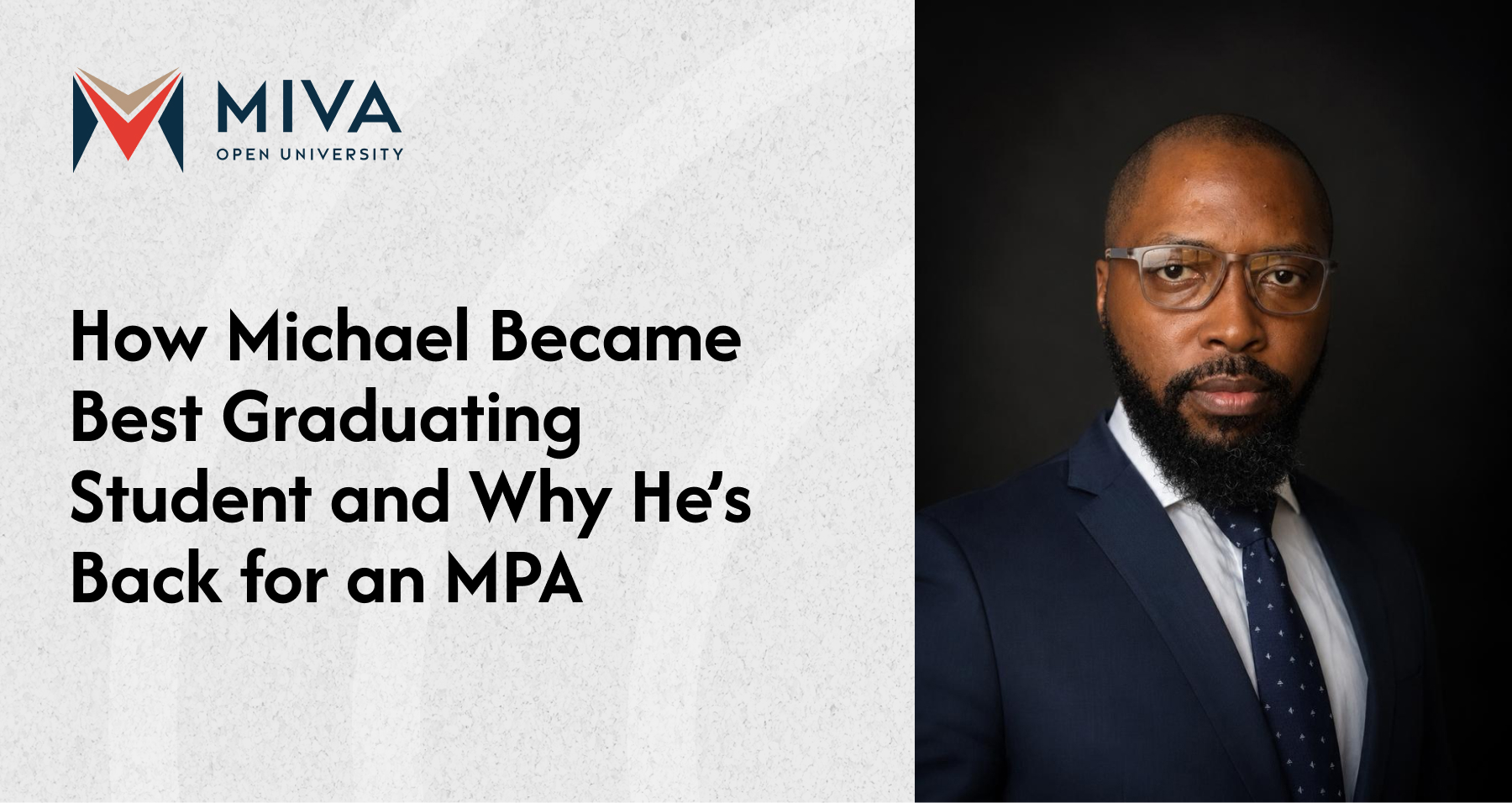 How Michael Ibie Became Best Graduating Student and Why He’s Back for an MPA
