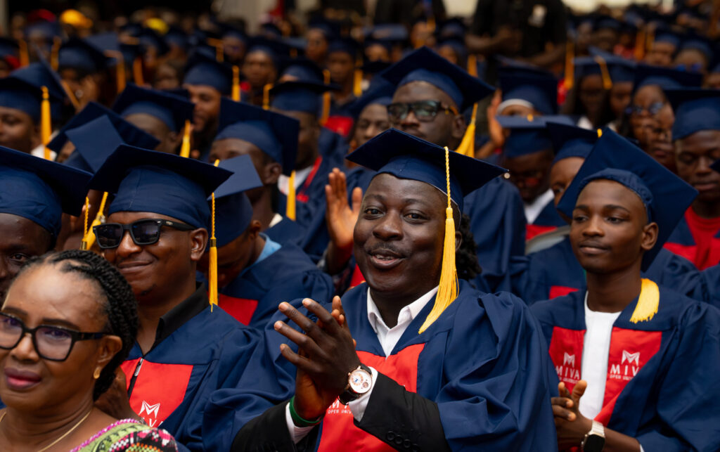 Matriculating students at the 2026 Miva matriculation ceremony.